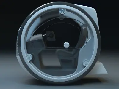 Circle Hover Car 3D model