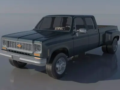 Chevrolet C30 Crew Cab 1975  3D print model