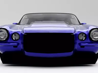 Chevrolet Camaro Pro Touring 1970 Low-poly 3D model