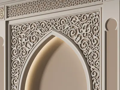 Arch 01 Arabic wall decor 3D model