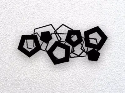 Abstract Wall Art 3D print model 49