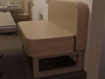 Restaurant - Bistro Low-poly 3D model