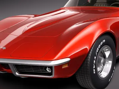Chevrolet Corvette C3 1969 3D Model 3D model