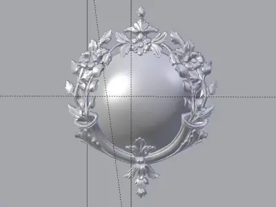 Classic decor ornament v-3D model 43 3D model