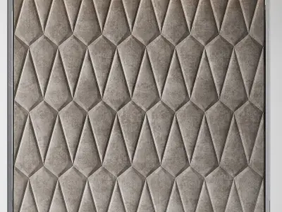 Wall panel 3d models collection 10 pieces