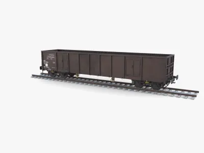 CFR Open Box Rail Car v1 3D model