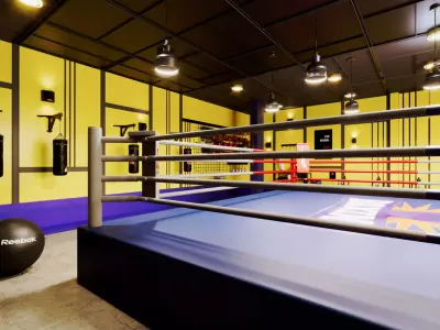 Boxing Gym 3D model