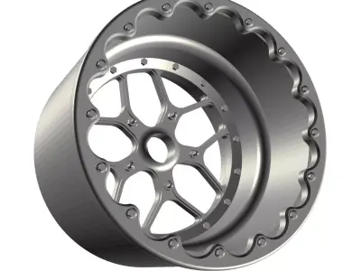 Billet Specialties Drag Wheel Comp 7 Rear Beadlock 3D print model