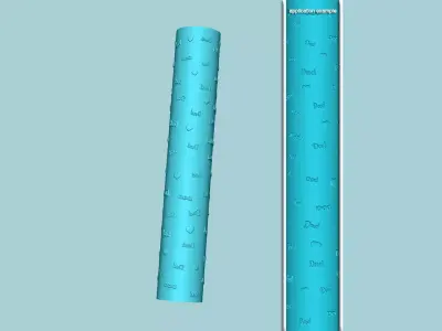 Texture Roll 47 Dad Father - Fondant Decoration Maker 3D print model