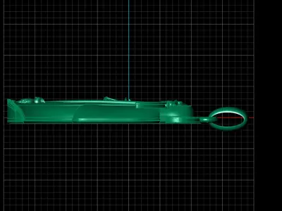  santa muerte holy death small size pendant 3D STL 3DM skull 3D print model