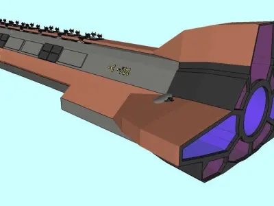 SC Aurora - Space cruiser class Free 3D print model