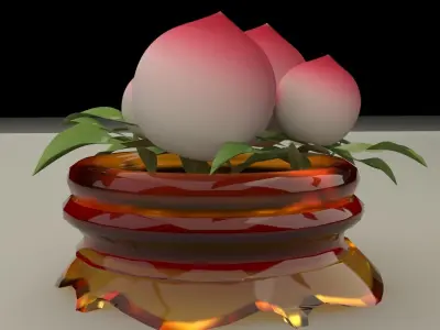 Chinese peach 3D model