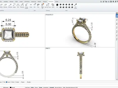 PRINCESS SOLITAIRE 3D print model