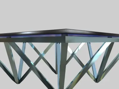 Glass Table 04 3D model