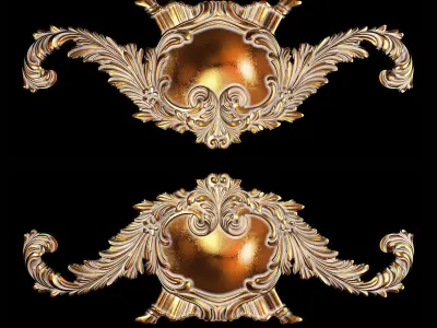 Classic carved 062 3D model