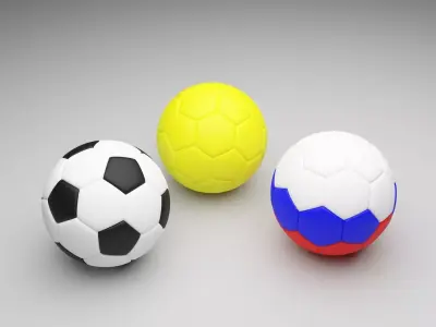 Soccer Balls 3D model