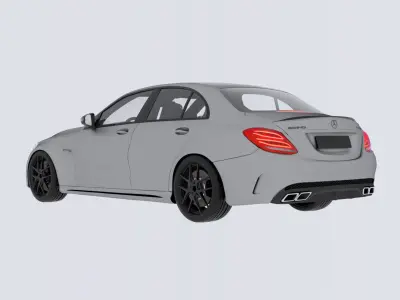 Mercedes C63 AMG 3D model