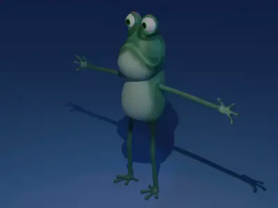 Frog - Character Low-poly 3D model