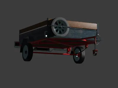 Trailer 3D model from CGTrader