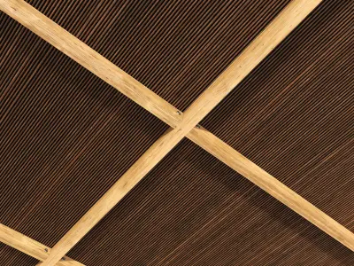 Ceiling straight thin branch n3 3D model