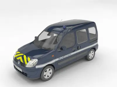 french gendarmerie vehicles 3D Model Pack