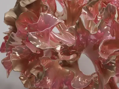 Abstract Coral decor V1 3D model