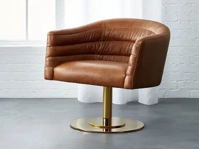 Leather armchair 3D model