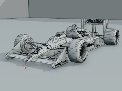 F1 Car Mclaren MP4 3D model