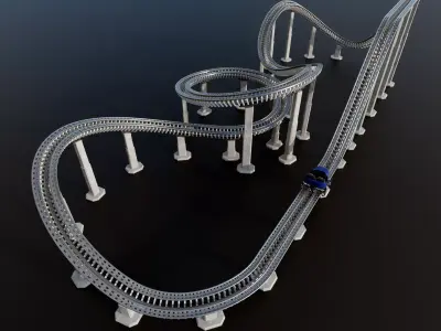 rollercoaster st 3D model