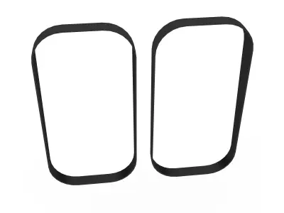 modern mirror 3D Low-poly 3D model