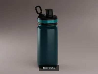 Sport Bottles 3D Model Pack