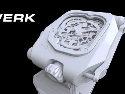 Watch - URWERK  EMC TIME HUNTER XRAY  3D model