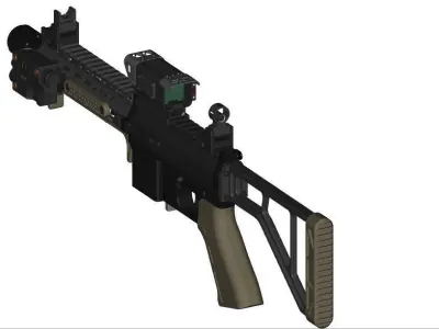 MGS-9 SMG CAD files  3D model