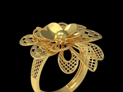 Fusion Gold Rings RAA03 3D print model