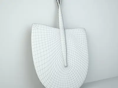 African Handwoven Fan 17 3D model