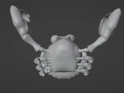 Stylized Crab rigged 3D model