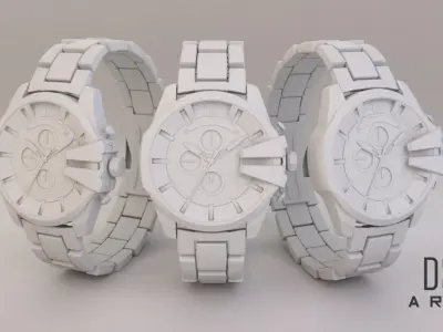 Diesel 10 Bar Watch 3D model