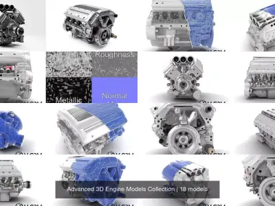 Advanced 3D Engine Models Collection