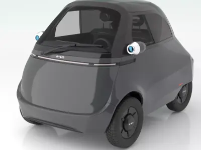 Microlino electric scooter car Gray 3D model