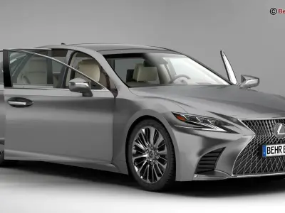 Lexus LS 500 2018 3D model