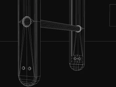 Construction - Ladder Orange 3D model
