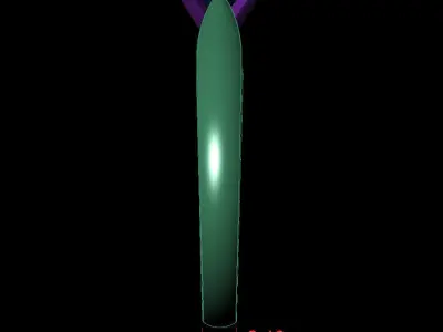 Oval 0-75-CT Quarter Round Profile Shank Width 2-40mm 3D print model