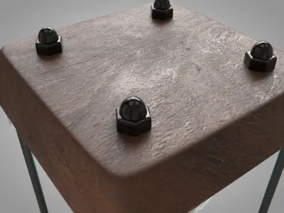 Hourglass 02 Low-poly 3D model