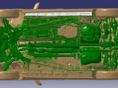 TOYOTA RAV4 XLE AWD 2020 Vehicle 3d scan model 3D model