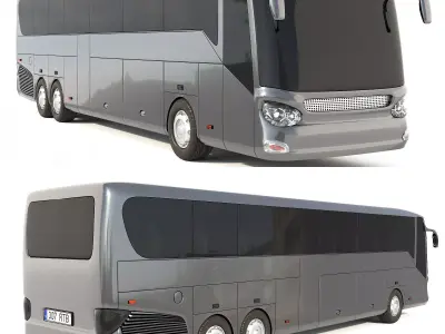 Regular bus 3D model