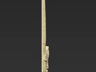 A Wolf in the Forest A128 3D print model
