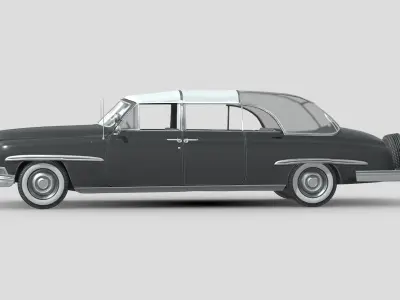 Lincoln Cosmopolitan Limousine Low-poly 3D model
