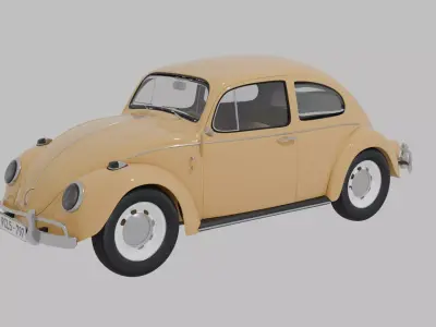 1950 classic car 3d model 3D model