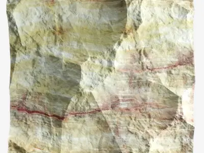 328-RockPanel piece of rock 3D model
