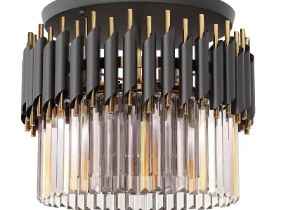 YLK Aldric High Quality Luxury Black Ceiling Chandelier 3D model